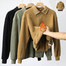 GLYMONT SHIRT PRO - Fashion Lapel Half-zip Sweatshirt Winter Warm Fleece Long Sleeve Top Men's Clothing